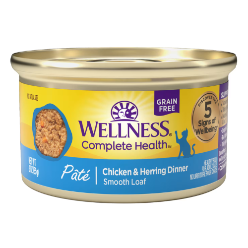 Wellness Complete Health Cat Chicken & Herring Pate 3oz Can