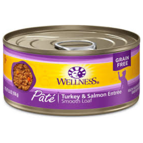 Wellness Complete Health Cat Turkey & Salmon Pate 5.5oz Can