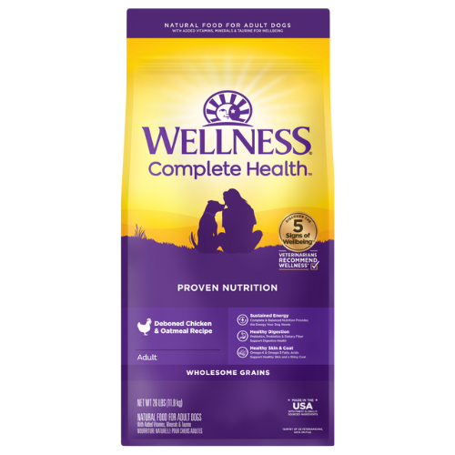 Wellness Complete Health Dog Chicken & Oatmeal Recipe 15#