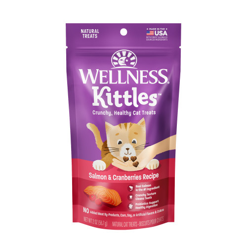 Wellness Kittles Cat Treats Salmon & Cranberry 6oz