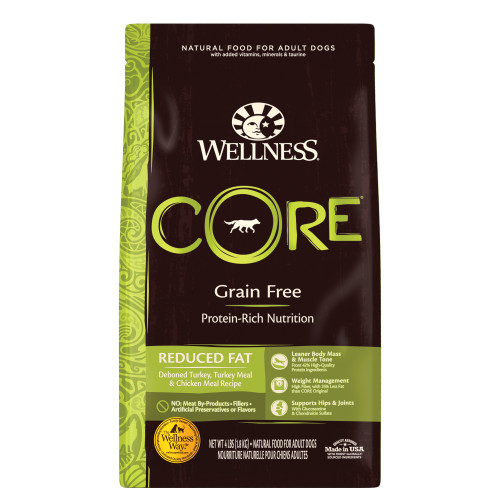 Wellness CORE Dog Grain Free Reduced Fat Turkey & Chicken Recipe 24#