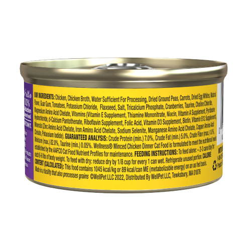 Wellness Complete Health Cat Minced Chicken Dinner in Gravy 5.5oz Can