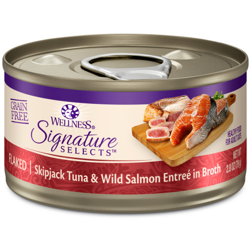 Wellness CORE Cat Signature Selects Skipjack Tuna & Salmon Entree in Broth