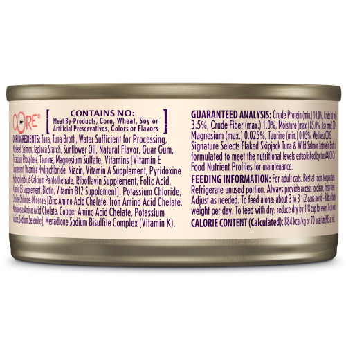 Wellness CORE Cat Signature Selects Skipjack Tuna & Salmon Entree in Broth