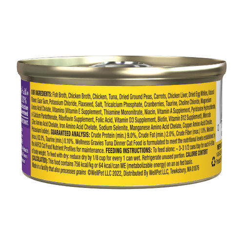 Wellness Complete Health Cat Gravies Tuna Entree 5.5oz Can