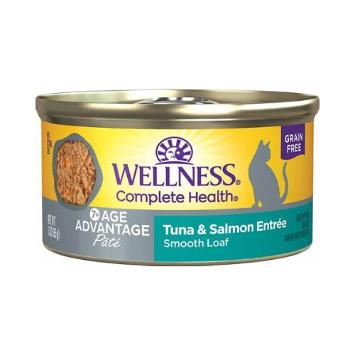 Wellness Complete Health Senior Cat Health Advantage Tuna & Salmon Pate 3oz