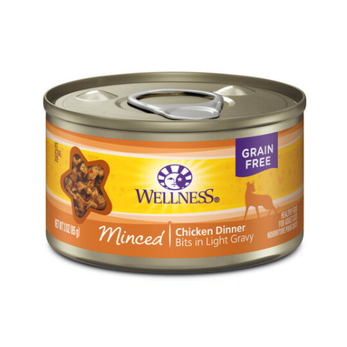 Wellness Complete Health Cat Minced Chicken Dinner in Gravy 3oz Can