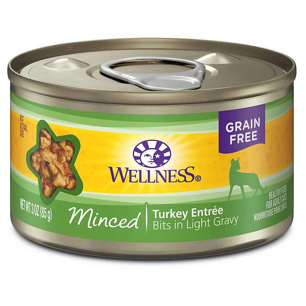 Wellness Complete Health Cat Minced Turkey Entree in Gravy 3oz Can