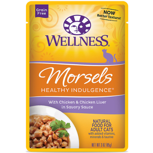 Wellness Cat Healthy Indulgence Chicken Morsels in Sauce 3oz Pouch
