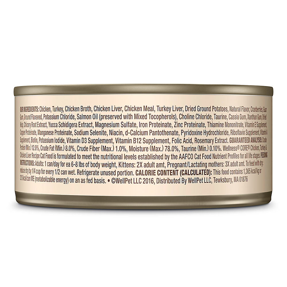 Wellness CORE Cat Chicken & Turkey Pate 5.5oz Can