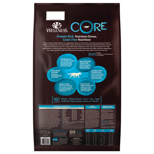 Wellness CORE Dog Grain Free Whitefish Herring & Slalmon 4#