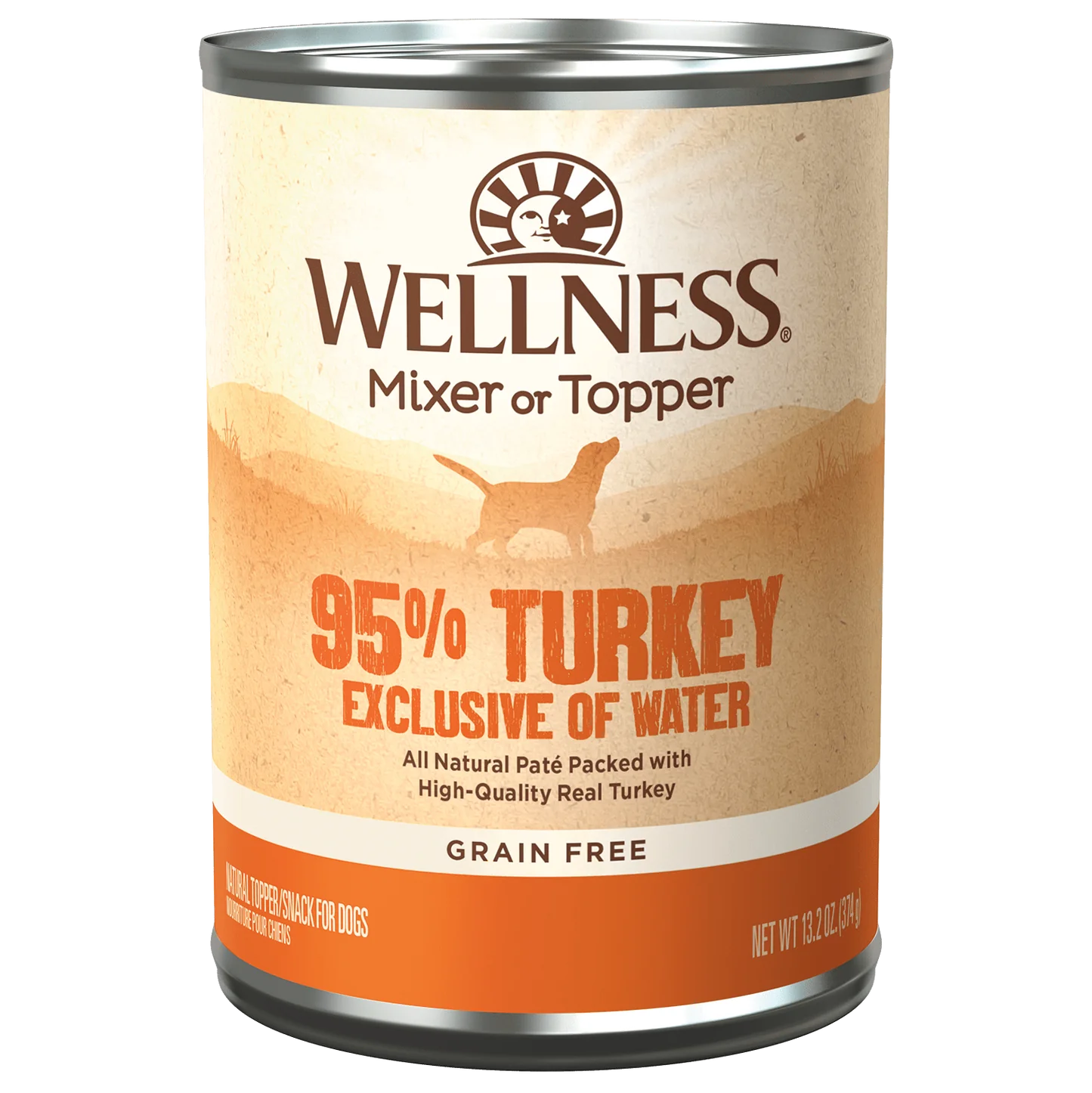 Wellness Dog Grain Free 95% Turkey 13.2oz can
