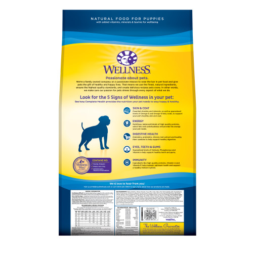 Wellness Complete Health Dog Large Breed Chicken & Rice 30#