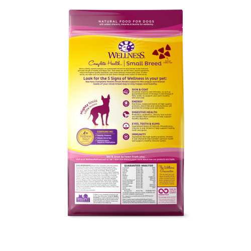 Wellness Complete Health Dog Small Breed Turkey & Oatmeal 4#