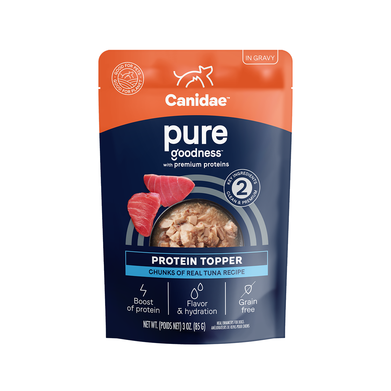 Canidae Pure Dog Tuna Protein Topper 3oz Pouch