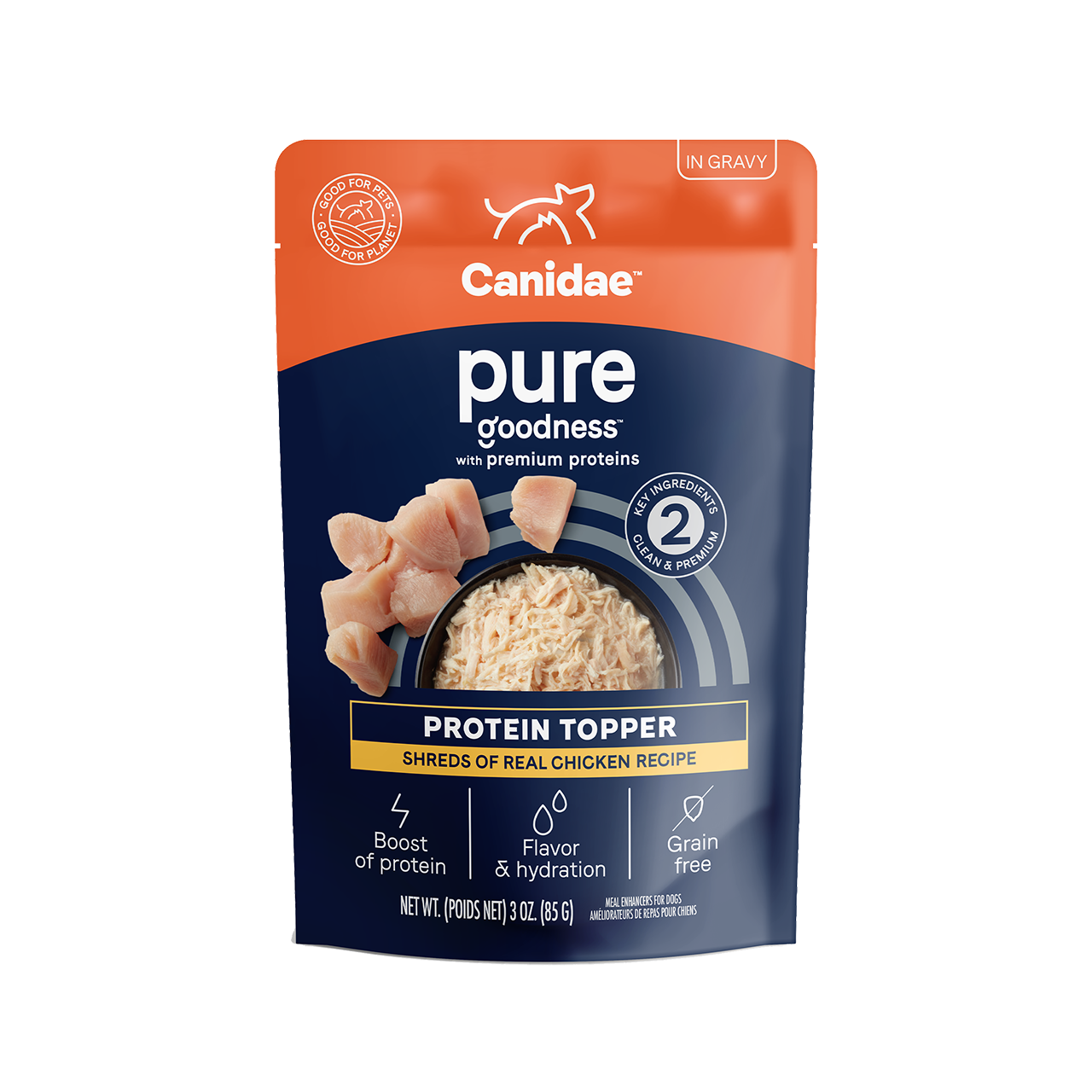 Canidae Pure Dog Chicken Protein Topper 3oz Pouch
