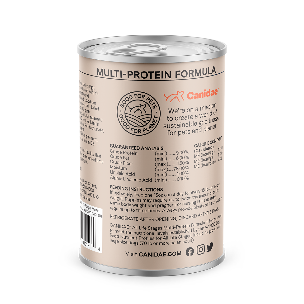 Canidae Dog All Life Stages Multi-Protein Recipe 13oz Can