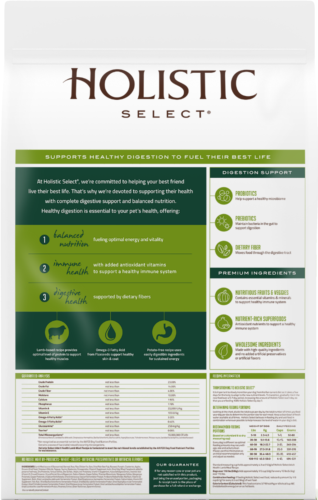 Holistic Select Dog Lamb Meal 30#