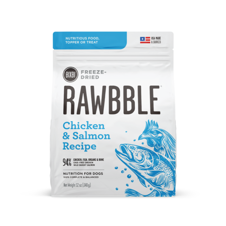 Rawbble Cat Food Freeze Dried Grain Free Chicken & Salmon 3.5oz