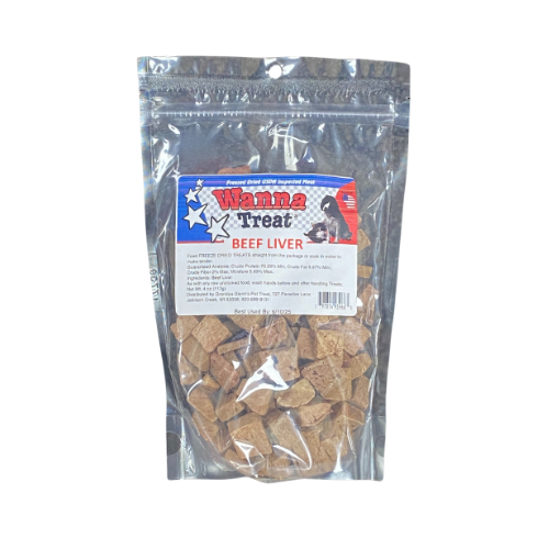 Wanna Treat Dog Treats Beef Liver 16oz