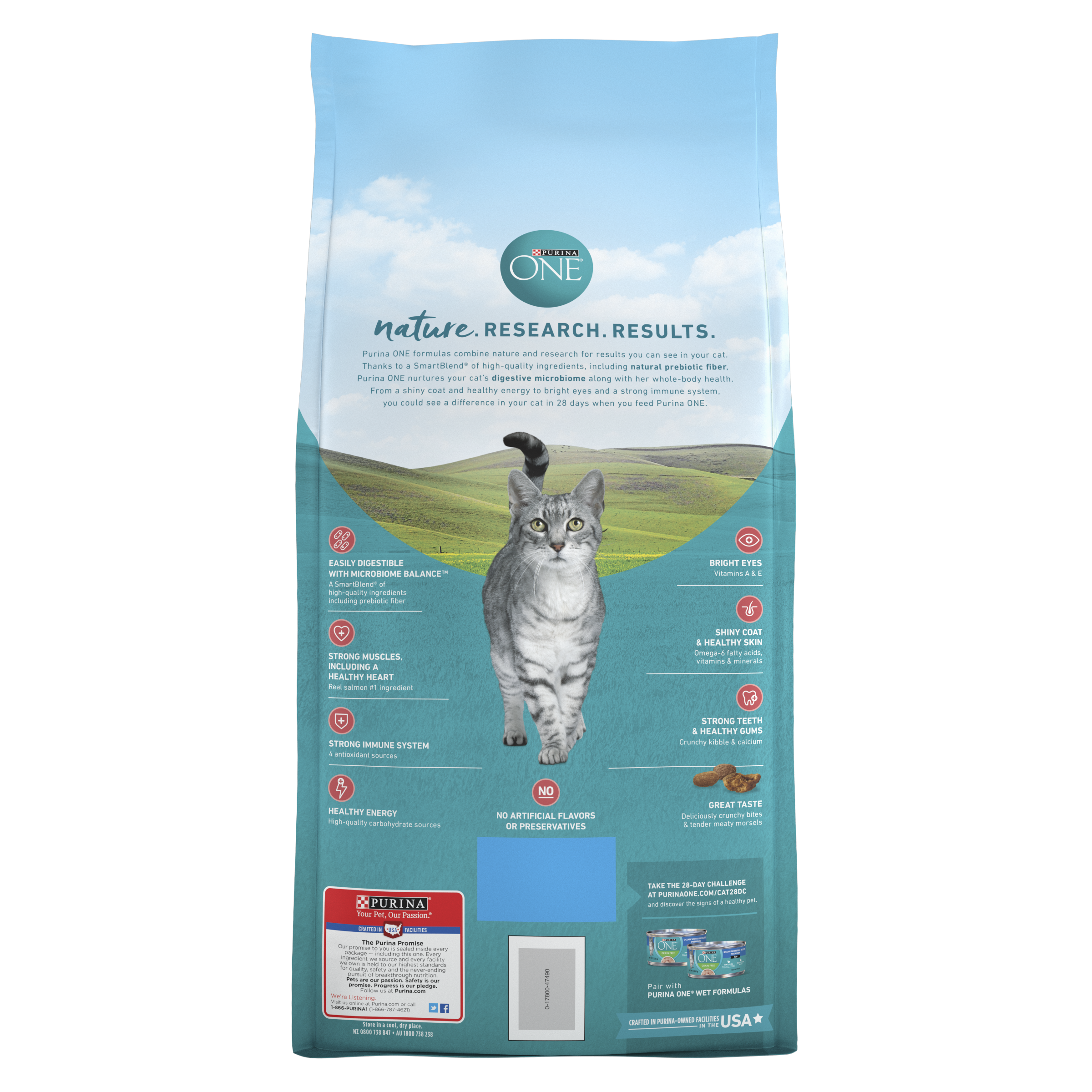 Purina One Cat Tender Selects Blend Salmon 7#