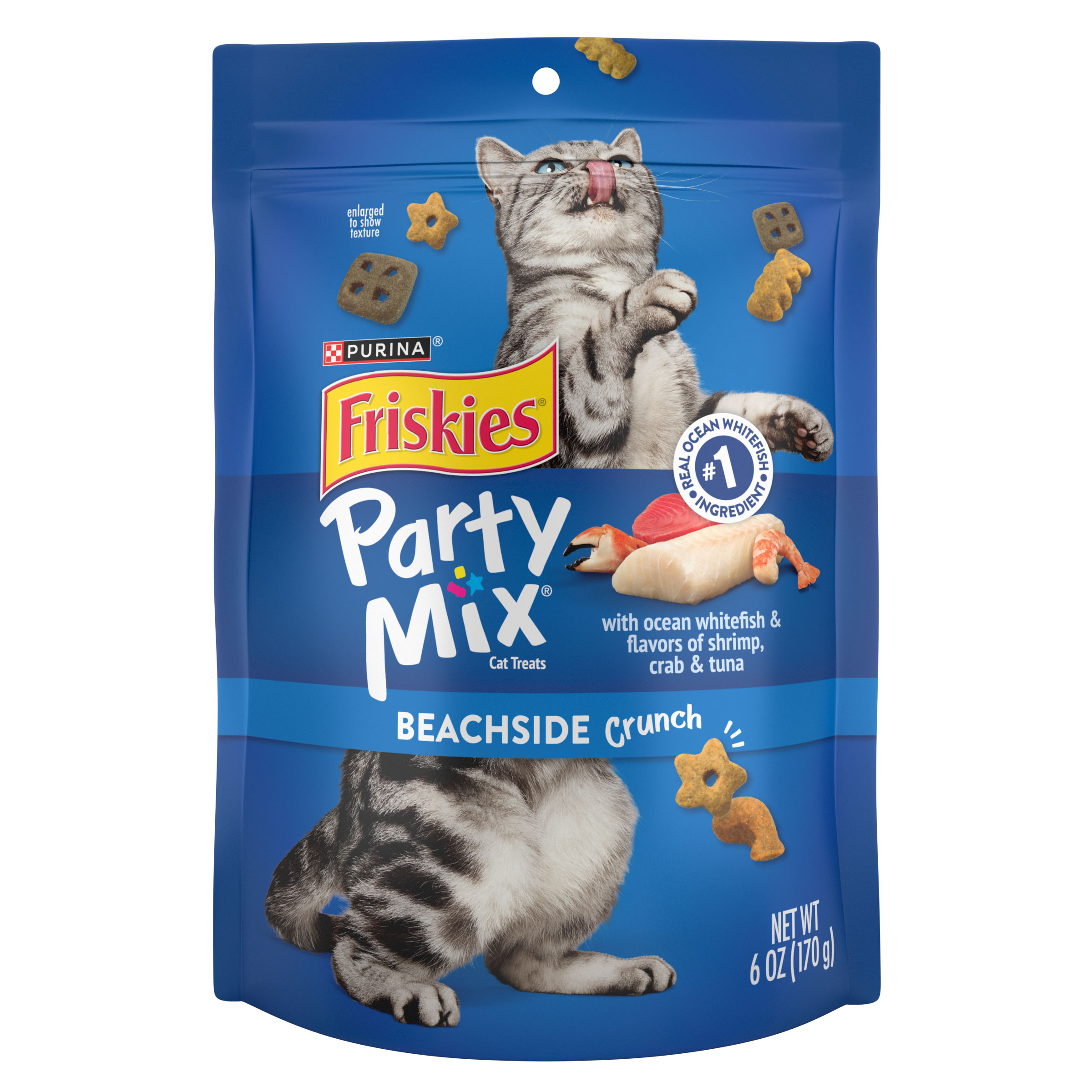 Purina Friskies Party Mix Cat Treats Beachside Crunch 6oz