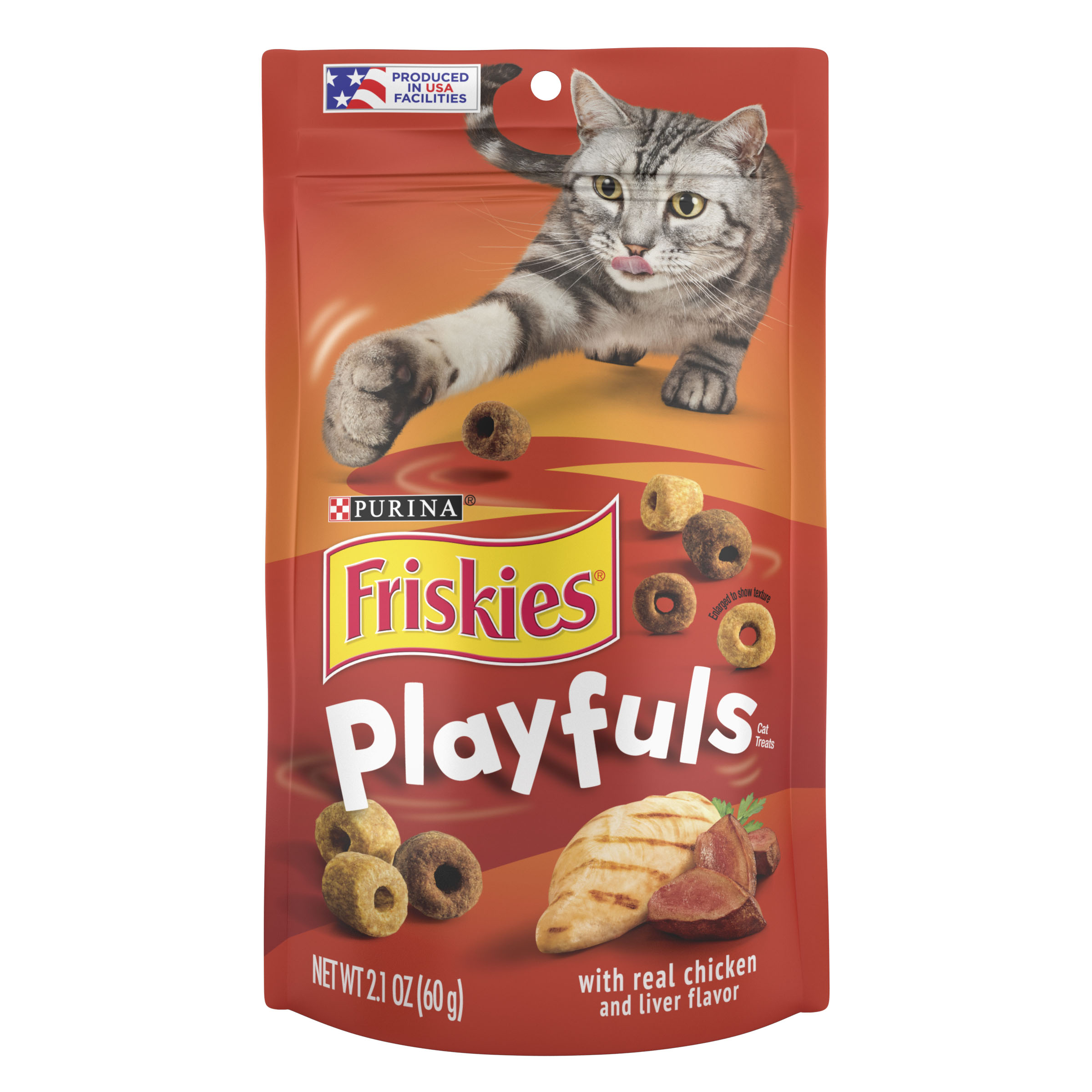 Purina Friskies Playfuls Cat Treats Chicken and Liver 2.1oz