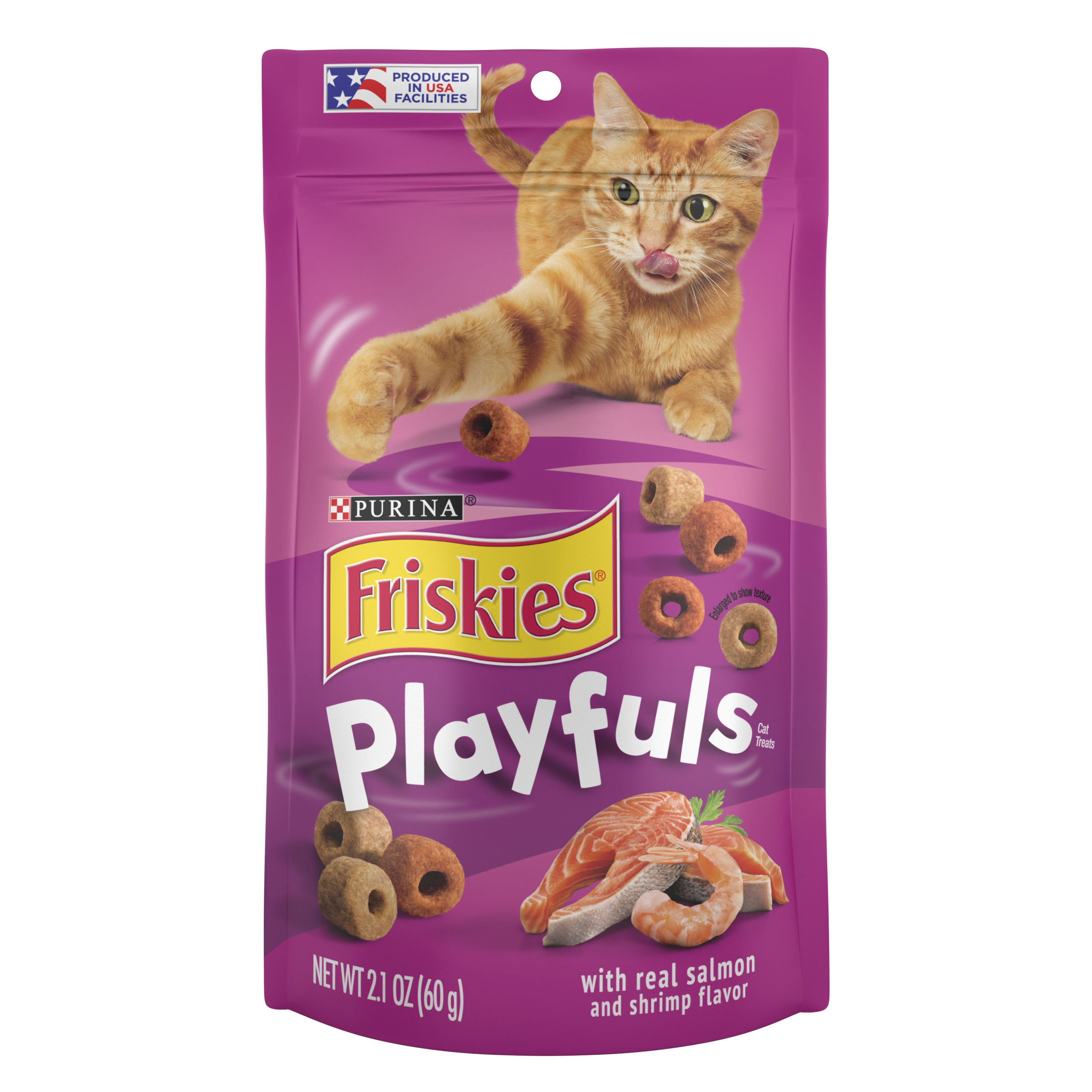 Purina Friskies Playfuls Cat Treats Salmon & Shrimp 2.1oz