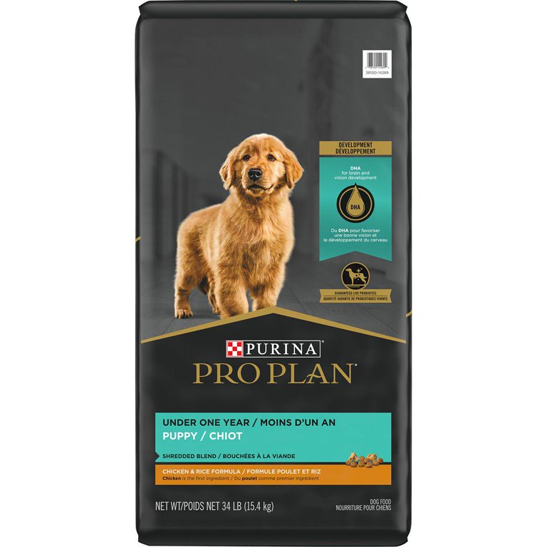 Purina Pro Plan Puppy Chicken & Rice Shredded 34#
