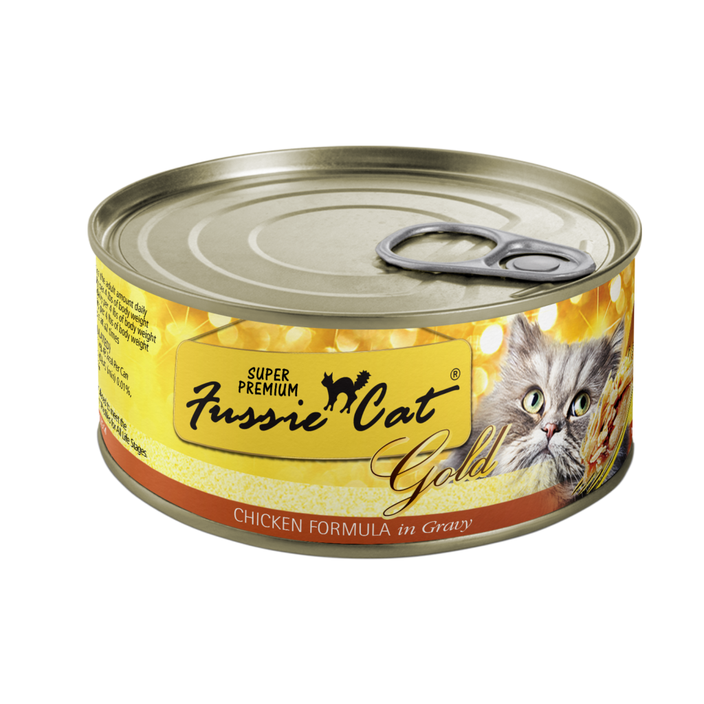 Fussie Cat Super Premium Chicken Formula in Gravy 2.82oz can