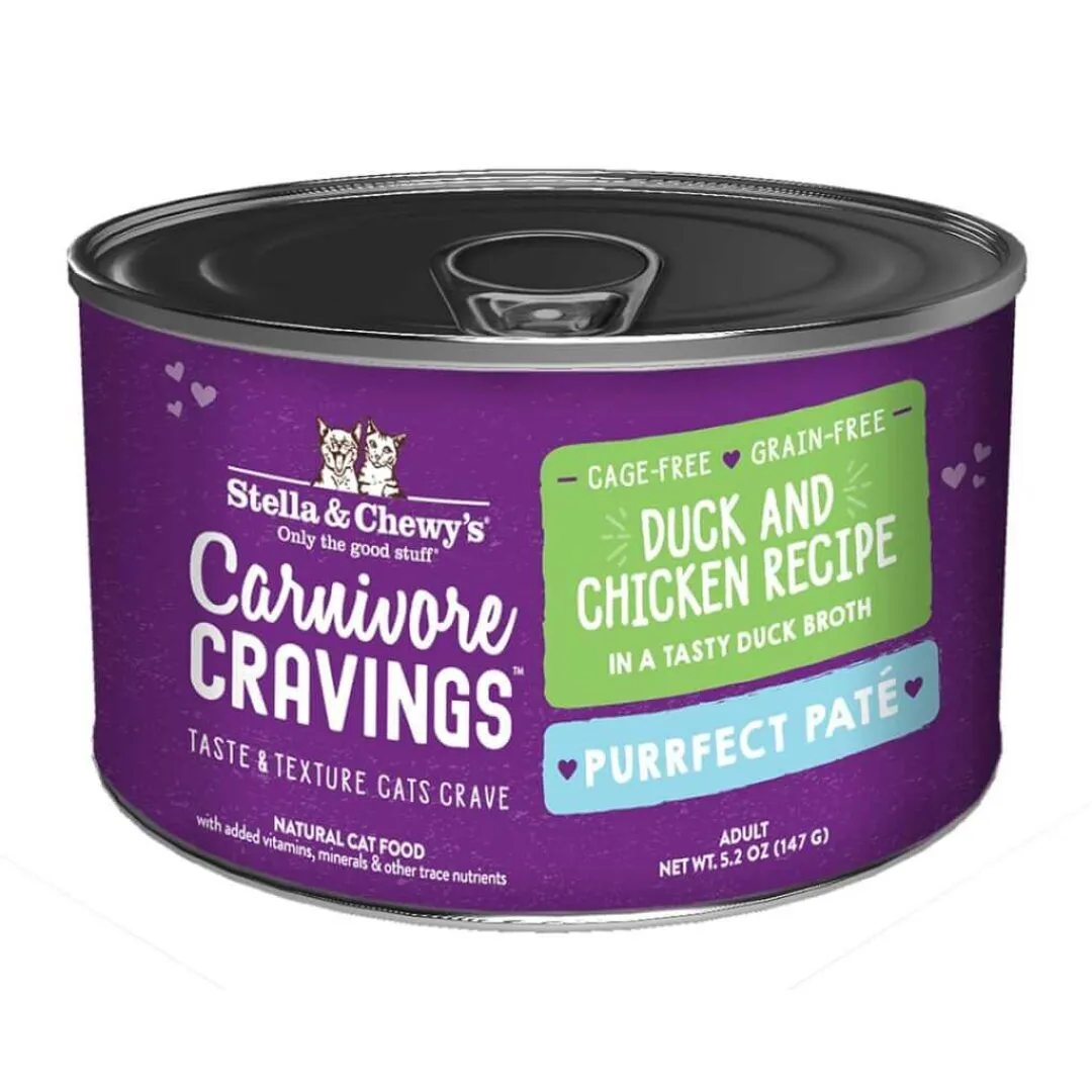 Stella & Chewys Cat Carnivore Cravings Pate Duck & Chicken Can 5.2oz