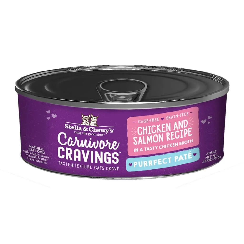 Stella & Chewys Cat Carnivore Cravings Pate Chicken & Salmon Can 2.8oz