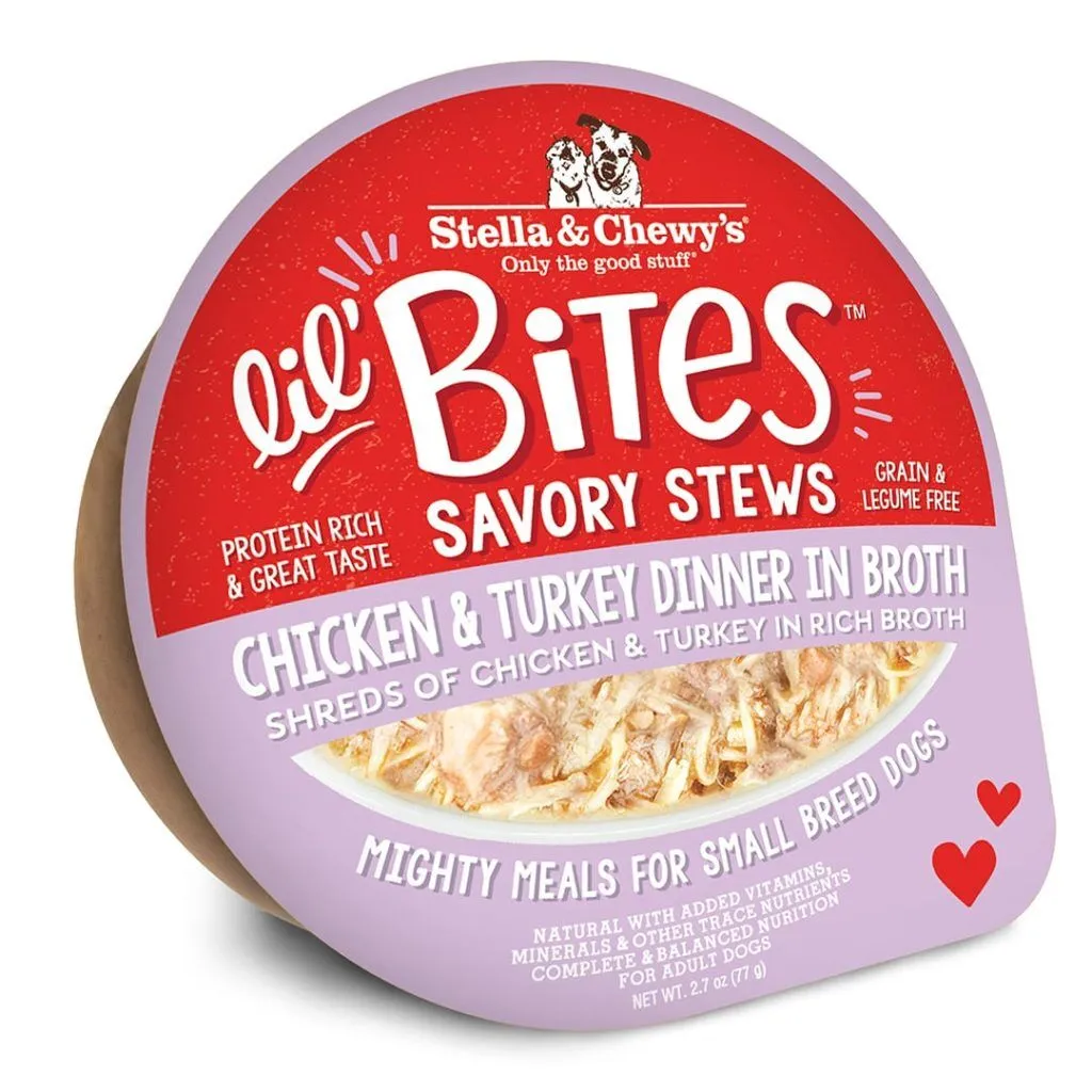 Stella & Chewys Small Breed Lil Bites Stew Chicken & Turkey In Broth 2.7oz