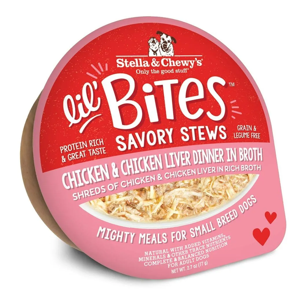 Stella & Chewys Small Breed Lil Bites Stew Chicken Liver in Broth 2.7oz