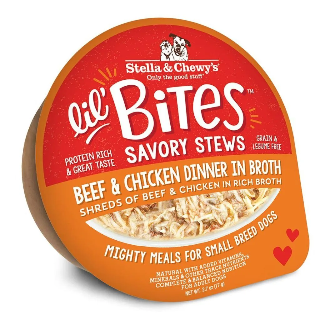 Stella & Chewys Small Breed Lil Bites Stew Beef & Chicken In Broth 2.7oz