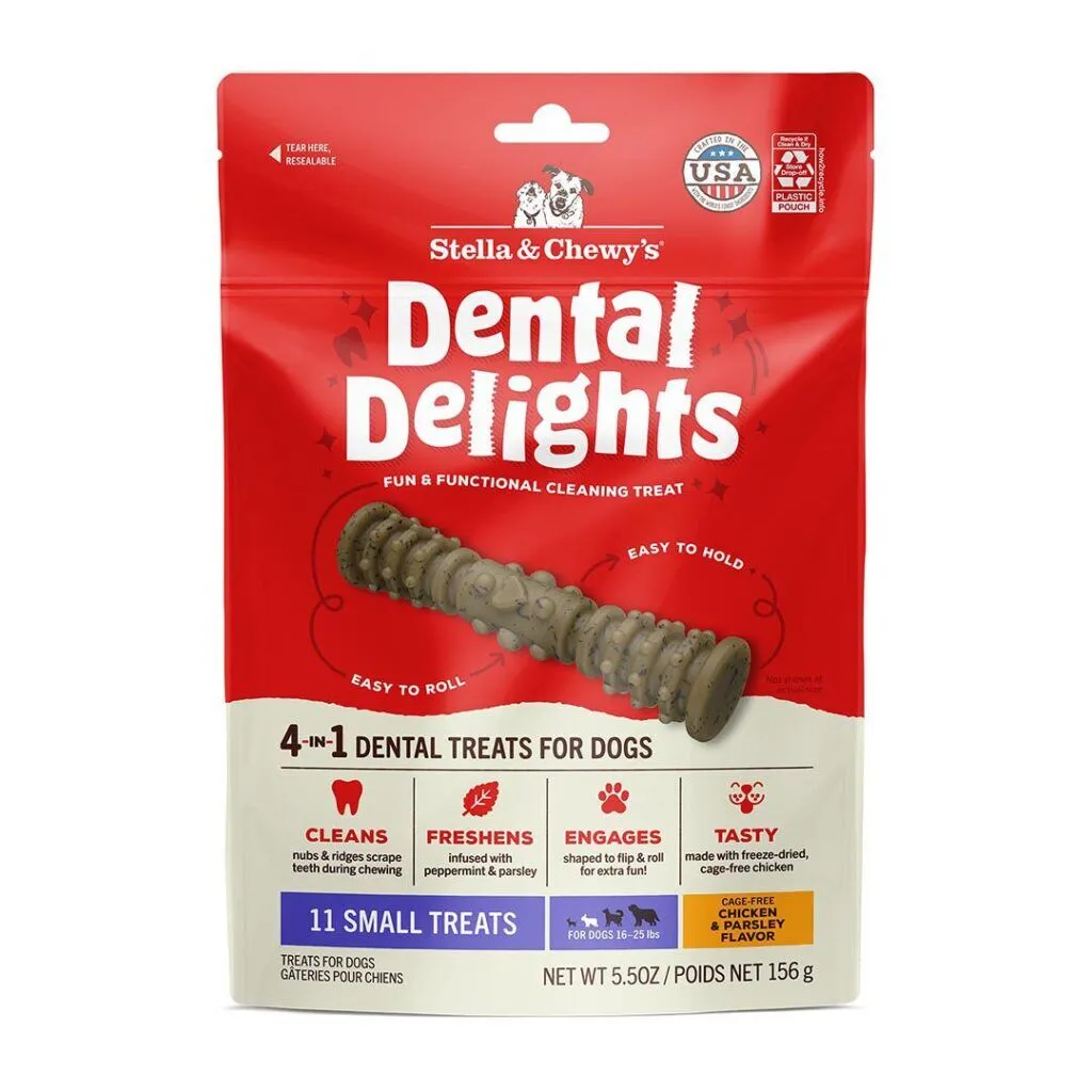 Stella & Chewys Dental Delights Dog Treat Small 5.5oz Bag