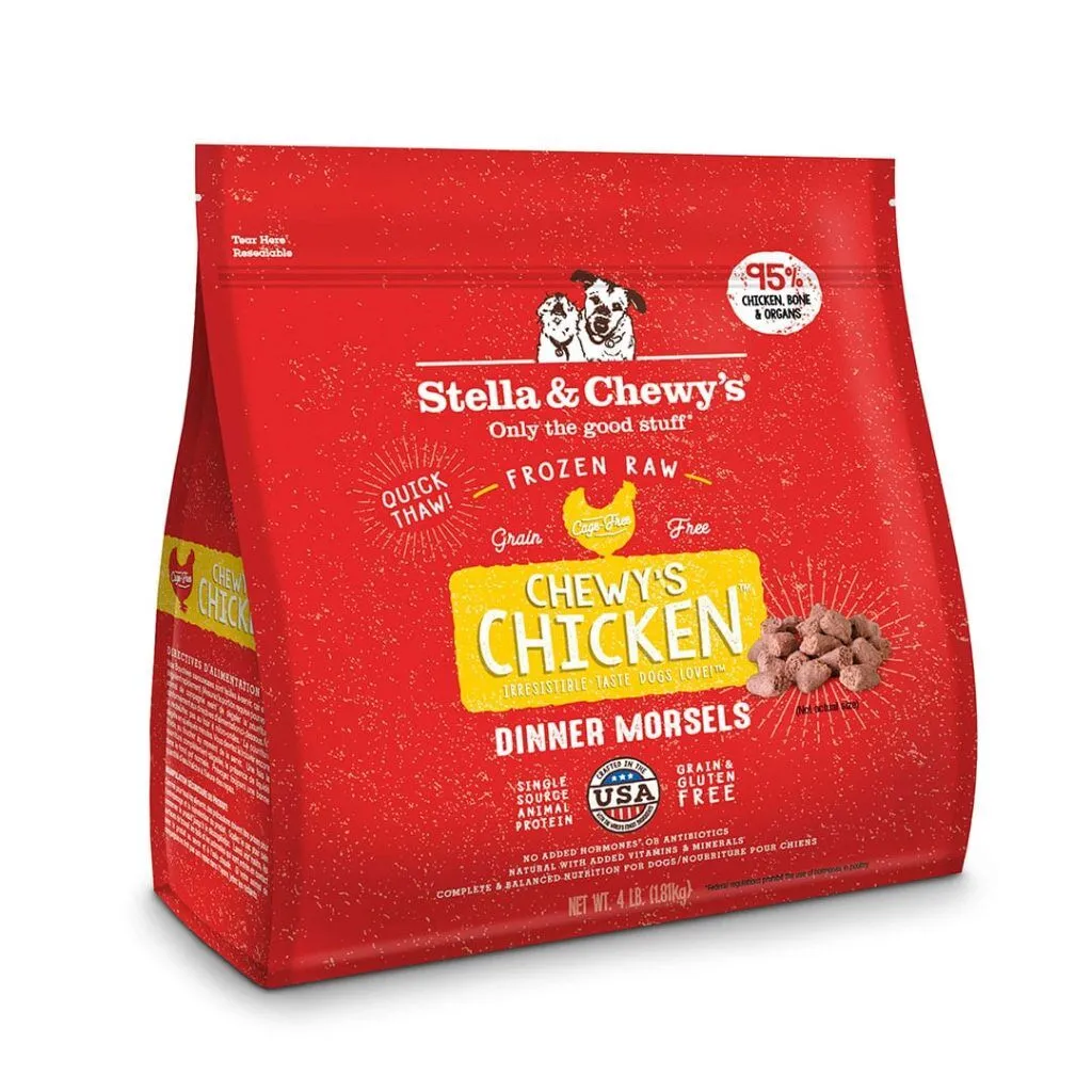 Stella & Chewy's Dog Chicken Frozen Raw Dinner Morsels 4#