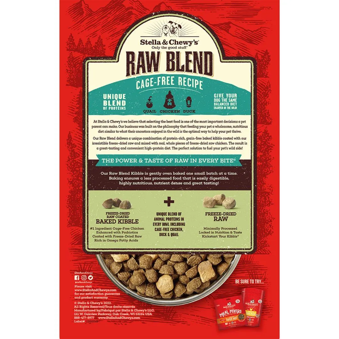 Stella & Chewy's Dog Raw Blend Grain Free Chicken Recipe 22#