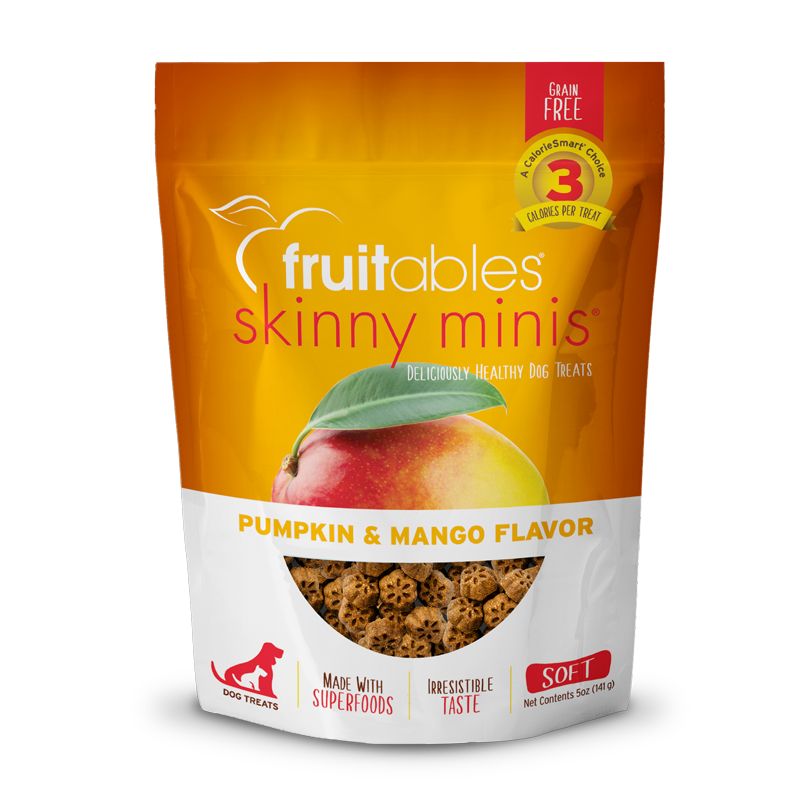 Fruitables Skinny Mini Dog Treats Pumpkin Mango 5oz