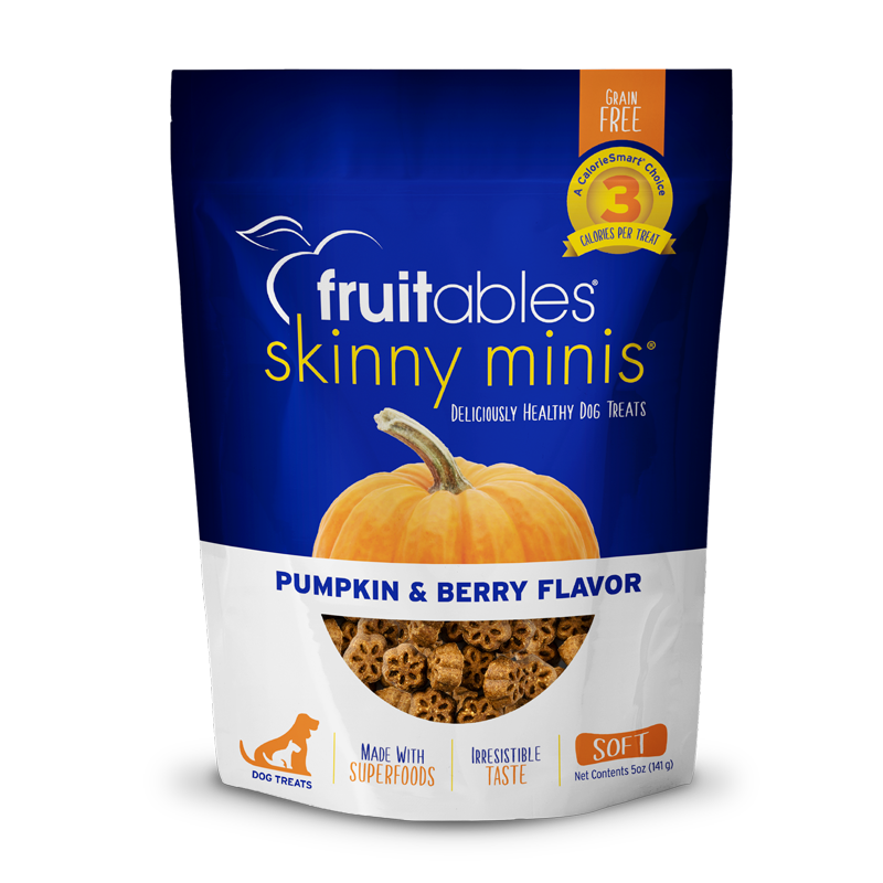 Fruitables Skinny Mini Dog Treats Pumpkin Berry 5oz