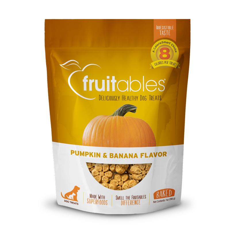 Fruitables Dog Treats Pumpkin & Banana 7oz