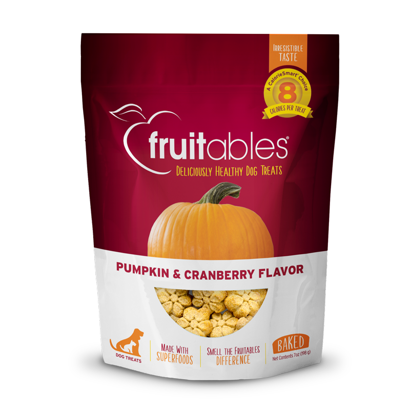 Fruitables Dog Treats Pumpkin & Cranberry 7oz