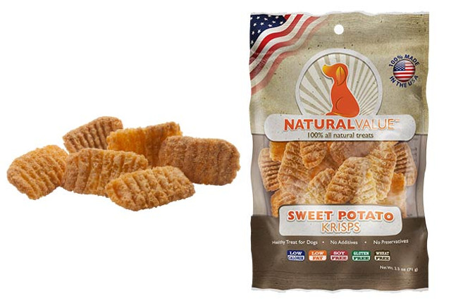 Loving Pets Natural Value Dog Treats Krisps Sweet Potato 2oz