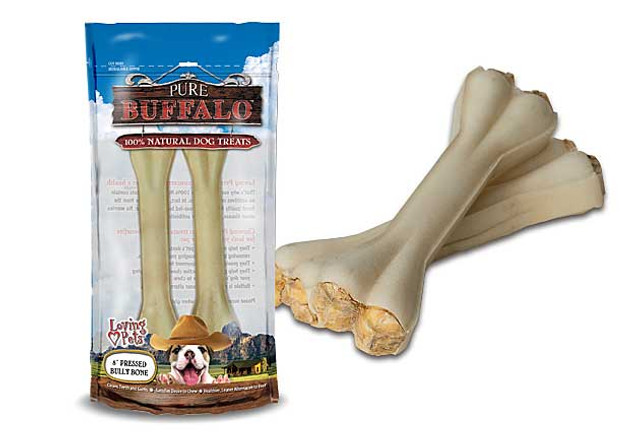 Loving Pet Pure Buffalo Pressed Bully Bone 8"- 2 Pack