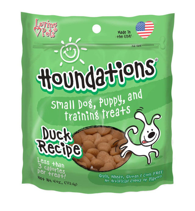 Loving Pet Houndations Dog Training Treats Duck 4oz