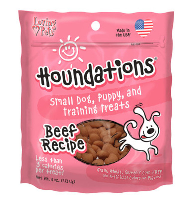 Loving Pet Houndations Dog Training Treats Beef 4oz