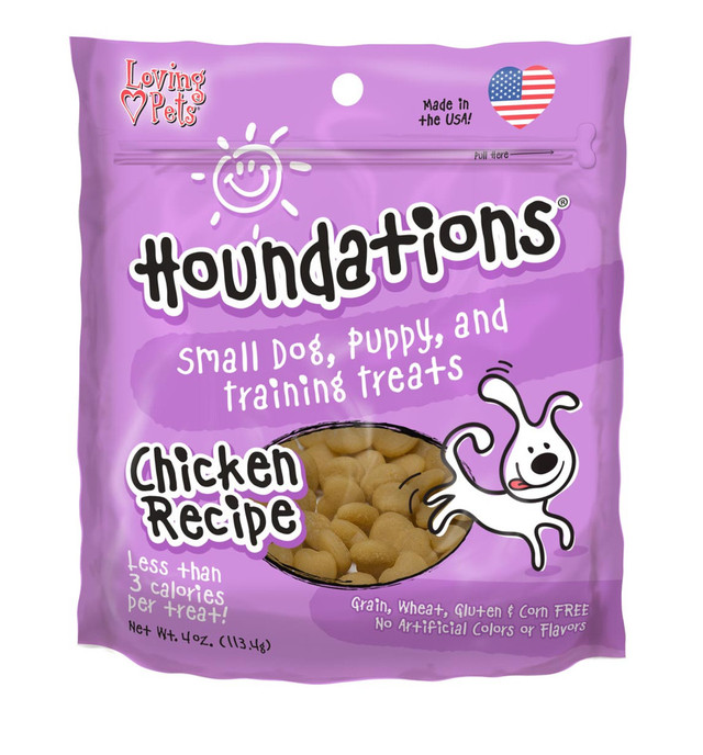 Loving Pet Houndations Dog Training Treats Chicken 4oz