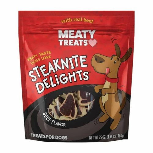 Sunshine Mills Meaty Treats Steaknite Delights Beef 25oz