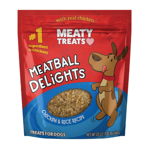 Sunshine Mills Meaty Treats Meatball Delights Chicken & Rice 20oz