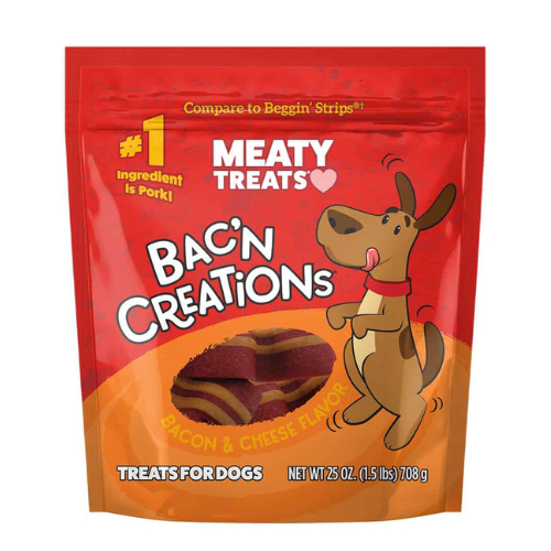 Sunshine Mills Meaty Treats Bakn Creations Bacon & Cheese 25oz